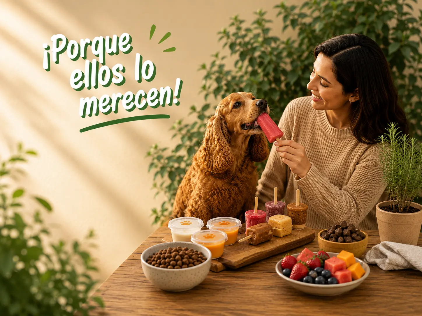 Perro feliz disfrutando productos naturales Firulaice